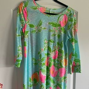 Like New Size M Lilly Pulitzer Blue Lemonade Marlowe Dress